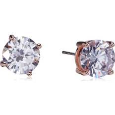 Guess Earrings Guess GUESS Women's Hoop Ear with Crystal Stud, Rose Gold, One