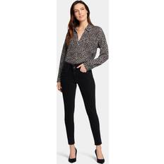 NYDJ Ami Houndstooth Luxe Burnout Skinny Jeans - Houndstooth