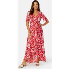 Midikjoler - Orange Happy Holly Ellinor long dress Coral red Patterned