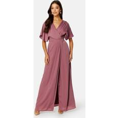 Knælange kjoler - Pink Bubbleroom Bubbleroom Occasion Amelienne Gown Old rose
