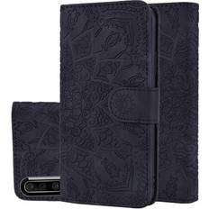 Samsung Galaxy A50 Covers med kortholder MTP Products Mandala Series Samsung Galaxy A50 Etui med Pung Sort