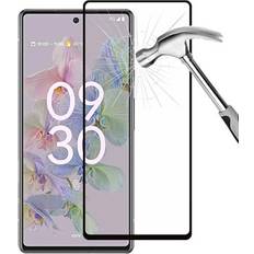 MTP Products Heltäckande Google Pixel 6a Härdat Glas Skärmskydd 9H Svart