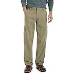 Wrangler Men Trousers Wrangler Authentics Klassische Herren-Cargohose aus Twill, lockere Passform, British Khaki, 46W 32L