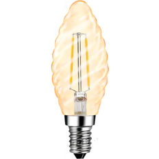 NASC E14 LED-lampor NASC Nasc dimbar vriden LED kronljus amber 2200K 100lm E14 2W
