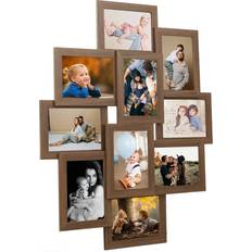 vidaXL Collage Light Brown Ram 10x15cm 10st