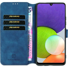 DG-Ming Wallet cover 3-kort Samsung Galaxy A21s Blå