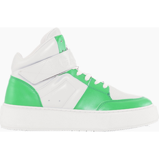 Ganni Sneakers Ganni Sporty Mix Cupsole High Top Velcro Sneakers Kelly Green Grøn