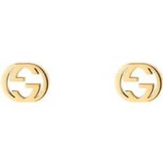 Gucci Gold Earrings Gucci Gucci Interlocking 18ct Yellow Gold 5mm Stud Earrings