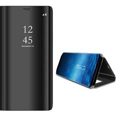 Samsung galaxy s9 flip cover MTP Products Samsung Galaxy S9 Luksus Mirror View Flip Cover Sort
