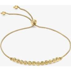 Gold Bracelets T.H.Baker 9ct Yellow Gold Adjustable Box Chain Bracelet 1.29.7389