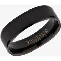 Mens Tungsten Black IP Plated Square 6mm Ring TUR-95-60