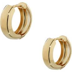 NKlaus Single 750 Gold Yellow Gold Hinged Earring 12.2 x 3.2mm High Polished Round