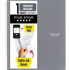 Five Star 8 1/2" x 11" Graph Ruled Wirebound Notebook Plus Study App