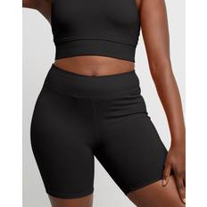 Yoga Shorts Hanes Originals Women's High Rise Bike Shorts Black