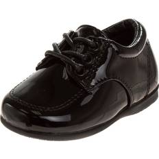 First Steps Josmo Shoes Toddler Boys Straps Dress Shoes Black Patent Size:3