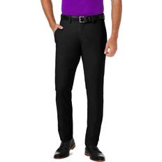 Haggar Cool Pro Slim Fit Flat Front Pant, 32, Black Black