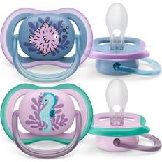 Cura del Bambino Philips Avent Succhietto Ultra-Air 6-18 Pesce Palla/Cavalluccio Marino 2 Pezzi