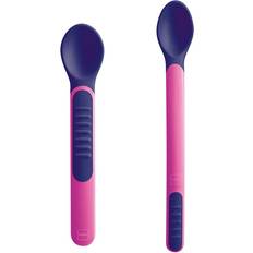 Mam Couverts pour Enfants Mam Feeding Spoons & Cover petite cuillère 6m Violet 2 pcs