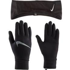 Nike Essential Running Headband & Gloves Set, Black