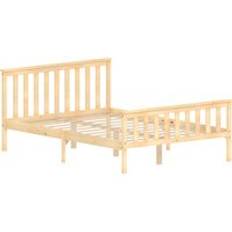 Milan Wooden High Foot End Bed