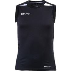 Craft Unisex Oberteile Craft Ærmeløs T-Shirt Herrer Sort & Hvid 122/128