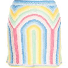 Casablanca Women Skirts Casablanca rainbow crochet mini skirt women Cotton Multicolour
