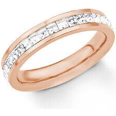 s.Oliver Ring Damringar rostfritt stål, med kristall, rosé levereras presentförpackning, 2018550