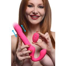 Sex Toys Mighty-Thrust Thrusting and Vibrating Strapless Strap-On with Remote Control