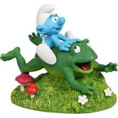 Decoration Smurf With Frog 13 x 8.2 x 11.4
