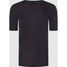 Hanro Oberteile Hanro Shirt Kurzarm Anthracite