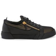 Giuseppe Zanotti Men Trainers Giuseppe Zanotti Frankie low-top leather sneakers men Rubber/Leather/Fabric/Leather Black