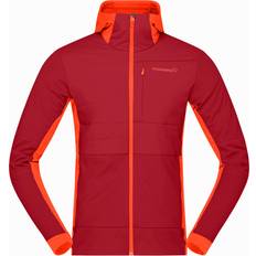 Herre - Hør Jakker Norrøna Men's Falketind Alpha90 Insulated Zip Hood, XL, Arednalin/Rhubarb