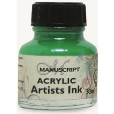 Manuscript Acrylic Artists Ink 30ml-Emerald Green