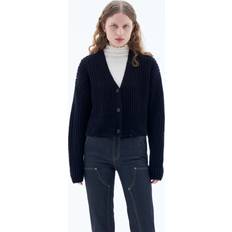 Poliammide Cardigan Filippa K V-neck chunky-knit cardigan women Polyamide/Cotton/Wool Blue