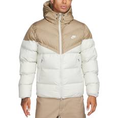 Beige - Men Jackets Nike Men's Windrunner PrimaLoft Storm-FIT Hooded Puffer Jacket - Khaki/Light Bone/Sail