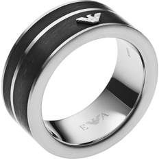 Acero Inoxidable - Hombre Anillos Emporio Armani Anillo EGS2032040 Negro