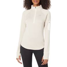 Dame - Hvid - Løb Sweatere New Balance heat grid half zip dame, sea salt