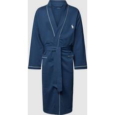 Polo Batas Polo Ralph Lauren Cotton-Blend Jersey Robe - Clancy Blue