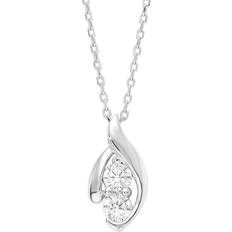 Herren Schmucksets Grace Amor kette mit anhänger 925 sterling silber damen halsschmuck, mit zirkonia Silber 6809