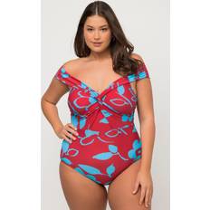 Organic Swimsuits Ulla Popken Ulla Popken, Damen, große Größen, Badeanzug Cut Out Floral