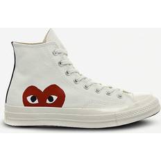 Comme des Garçons Comme Des Garcons Mens Beige Comme des Garçons Play x Converse 70s Canvas High-top Trainers