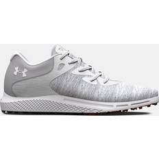 Trainingsschuhe Under Armour Charged Breathe Golfschuhe aus Strickstoff ohne Spikes für Damen Halo Grau Halo Grau Weiß