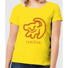 Disney Lion King Cave Drawing Women's T-Shirt Yellow