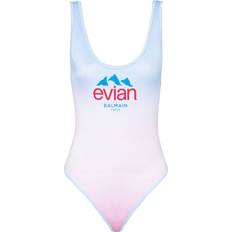 Balmain Vrouw Badkleding Balmain X Evian Badpak Met Kleurverloop - Roze