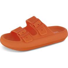 Cushionaire Damen Fame Recovery Cloud Slide mit Komfort, Mandarine