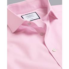Charles Tyrwhitt Cutaway Collar Non-Iron Twill Cotton Formal Shirt - Pink