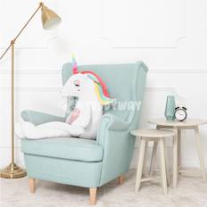 TeddyWay Stor Enhörning, Gosedjur, Leksak, 120 Cm, Vit, Fefo