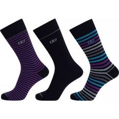 CR7 Cristiano Ronaldo 3-pak Men Socks Lilac/Black 40/46 * Kampagne *