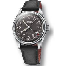 Klockor Oris Big Crown Pointer Day armbåndsur, sort skive med sort 40mm