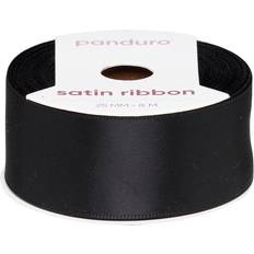 Panduro Hobby Sort Satinbånd 25 mm Bredt 8 Meter